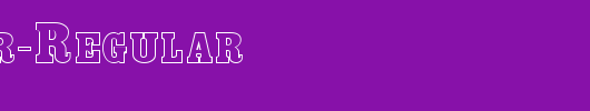 Bounder-Regular_英文字体