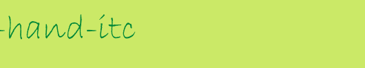 Bradley-Hand-ITC_英文字体