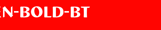 Bremen-Bold-BT_英文字体