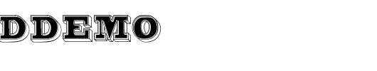 Bro4DDemo_英文字体