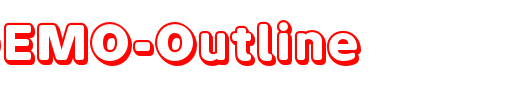 BubaDEMO-Outline_英文字体