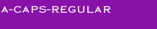 CASTILLA-CAPS-REGULAR_英文字体