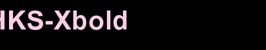 CHei2HKS-Xbold_其他字体
