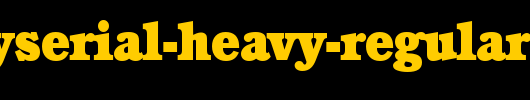 CalgarySerial-Heavy-Regular.ttf