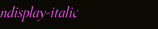 CalifornianDisplay-Italic.otf