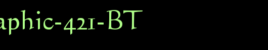 Calligraphic-421-BT_英文字体