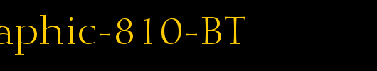 Calligraphic-810-BT_英文字体