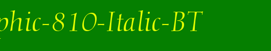 Calligraphic-810-Italic-BT_英文字体