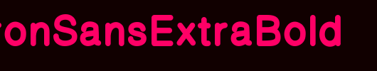 CameronSansExtraBold_英文字体