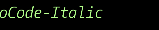 CamingoCode-Italic_英文字体