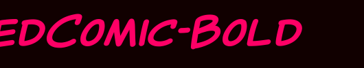 CantedComic-Bold_英文字体
