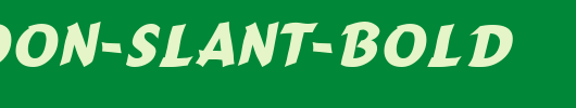 Cartoon-Slant-Bold_英文字体