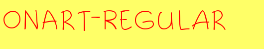 CartoonArt-Regular_英文字体