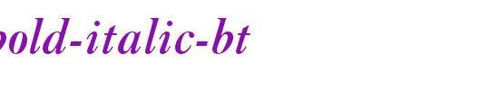 Caslon-Bold-Italic-BT_英文字体
