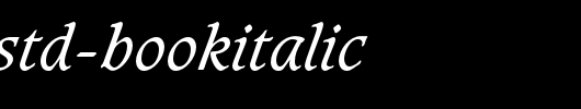 CaxtonStd-BookItalic.otf
