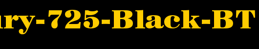 Century-725-Black-BT_英文字体