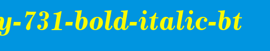 Century-731-Bold-Italic-BT_英文字体