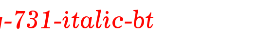 Century-731-Italic-BT_英文字体