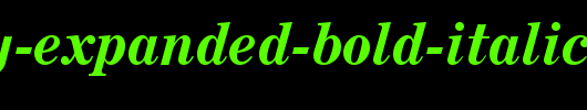 Century-Expanded-Bold-Italic-BT_英文字体