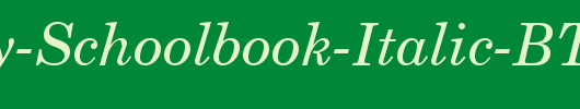 Century-Schoolbook-Italic-BT_英文字体