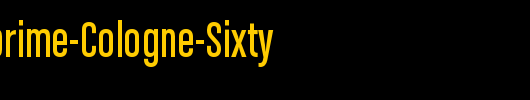 Chalet-Comprime-Cologne-Sixty_英文字体