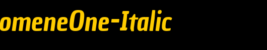 ChauPhilomeneOne-Italic_英文字体