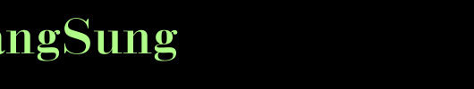 ChekiangSung_其他字体