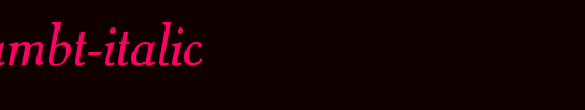 CheltenhamBT-Italic.otf