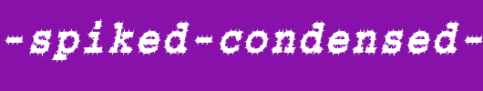 Chisel-Spiked-Condensed-Italic.ttf