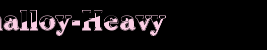 Chromalloy-Heavy_英文字体