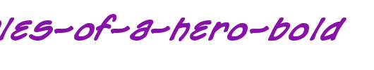 Chronicles-of-a-Hero-Bold_英文字体