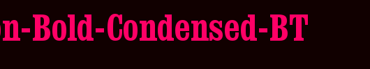 Clarendon-Bold-Condensed-BT_英文字体
