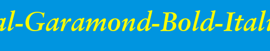 Classical-Garamond-Bold-Italic-BT_英文字体