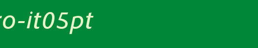 CleanPro-It05pt.otf