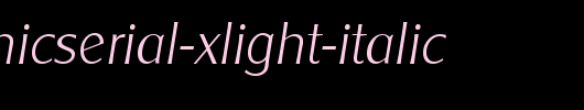 ClearGothicSerial-Xlight-Italic.ttf