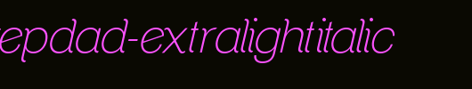 ClementePDad-ExtraLightItalic.ttf