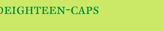 CliffordEighteen-Caps.otf