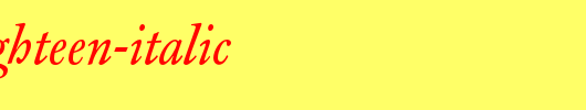 CliffordEighteen-Italic.otf