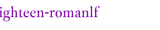 CliffordEighteen-RomanLF.otf