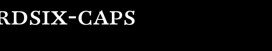CliffordSix-Caps.otf