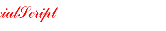 CommercialScript_英文字体
