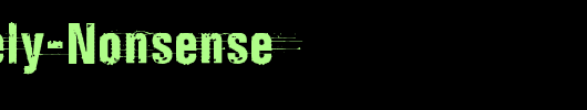 Completely-Nonsense_英文字体