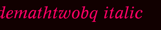ConcordeMathTwoBQ-Italic.otf