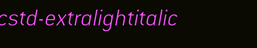 ConduitITCStd-ExtraLightItalic.otf