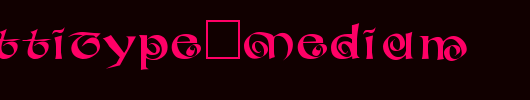 ConfettiType-Medium_英文字体
