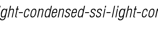 Context-Light-Condensed-SSi-Light-Condensed-Italic.ttf