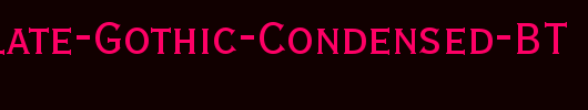 Copperplate-Gothic-Condensed-BT_英文字体