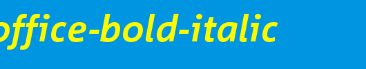 CorpidOffice-Bold-Italic_英文字体