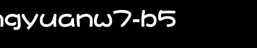 DFPFangYuanW7-B5.ttf