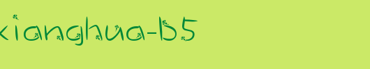 DFPXinXiangHua-B5.ttf